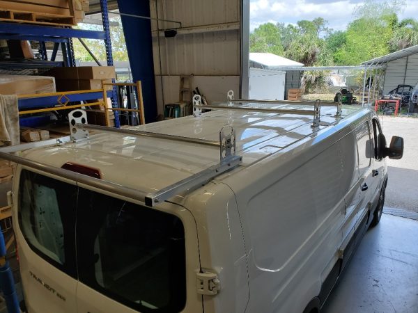 Ford Transit (3) Bar Ladder Racks w/Roller for 130" to 148" Wheel Bases, Low, Mid and High Roof - Image 8