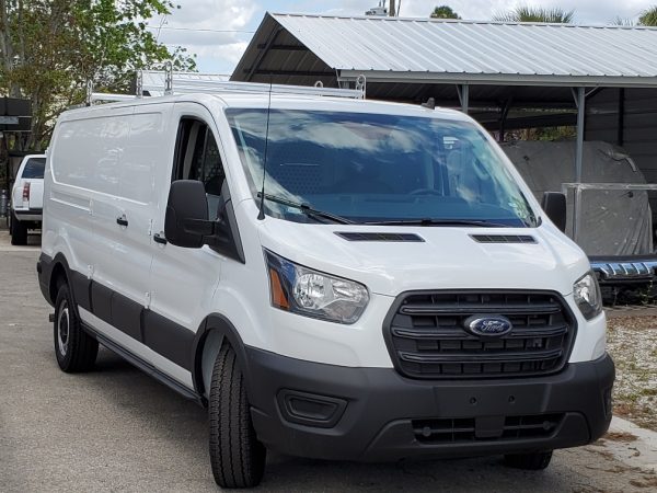 Ford Transit (3) Bar Ladder Racks w/Roller for 130" to 148" Wheel Bases, Low, Mid and High Roof